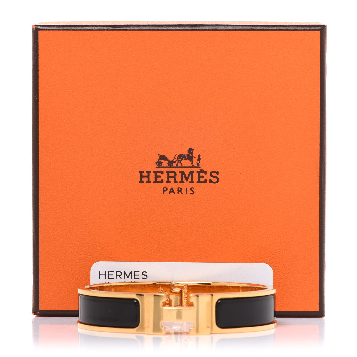 Hermes Enamel Narrow Clic Clac H Bracelet PM Black 7 of 7