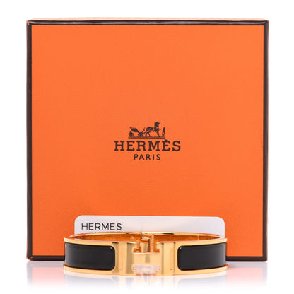 Hermes Enamel Narrow Clic Clac H Bracelet PM Black 7 of 7