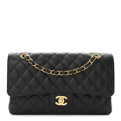 Chanel Caviar Quilted Medium Double Flap Black 1 of 10
