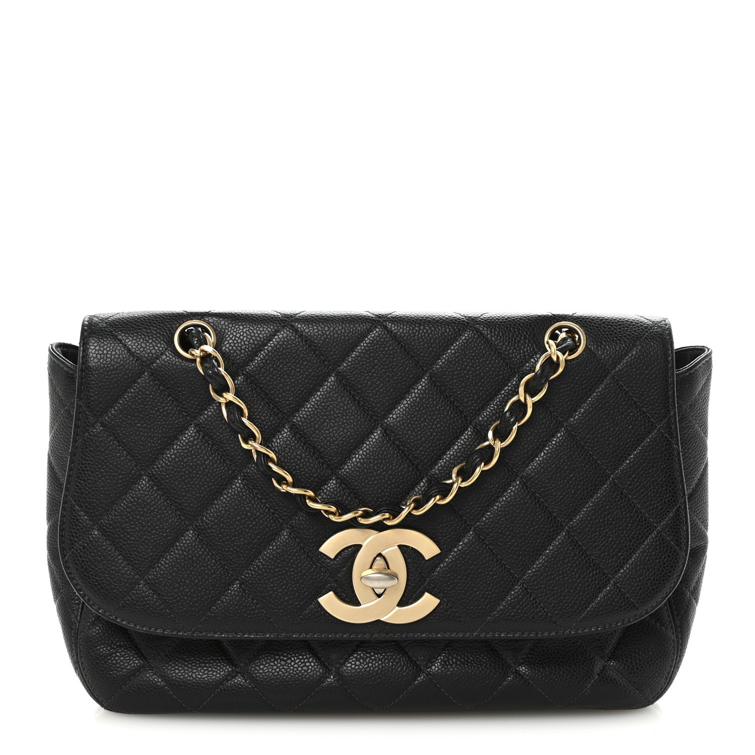 Chanel Caviar Quilted Jumbo Single Flap Black 1 of 11