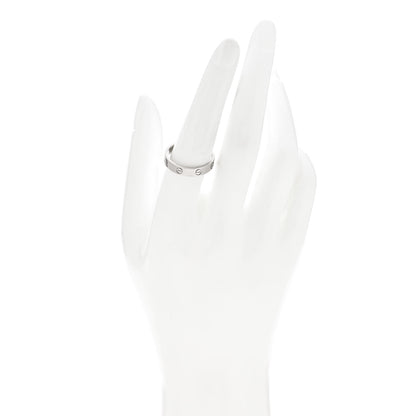 Cartier 18K White Gold 4mm LOVE Wedding Band Ring 57 8 2 of 4