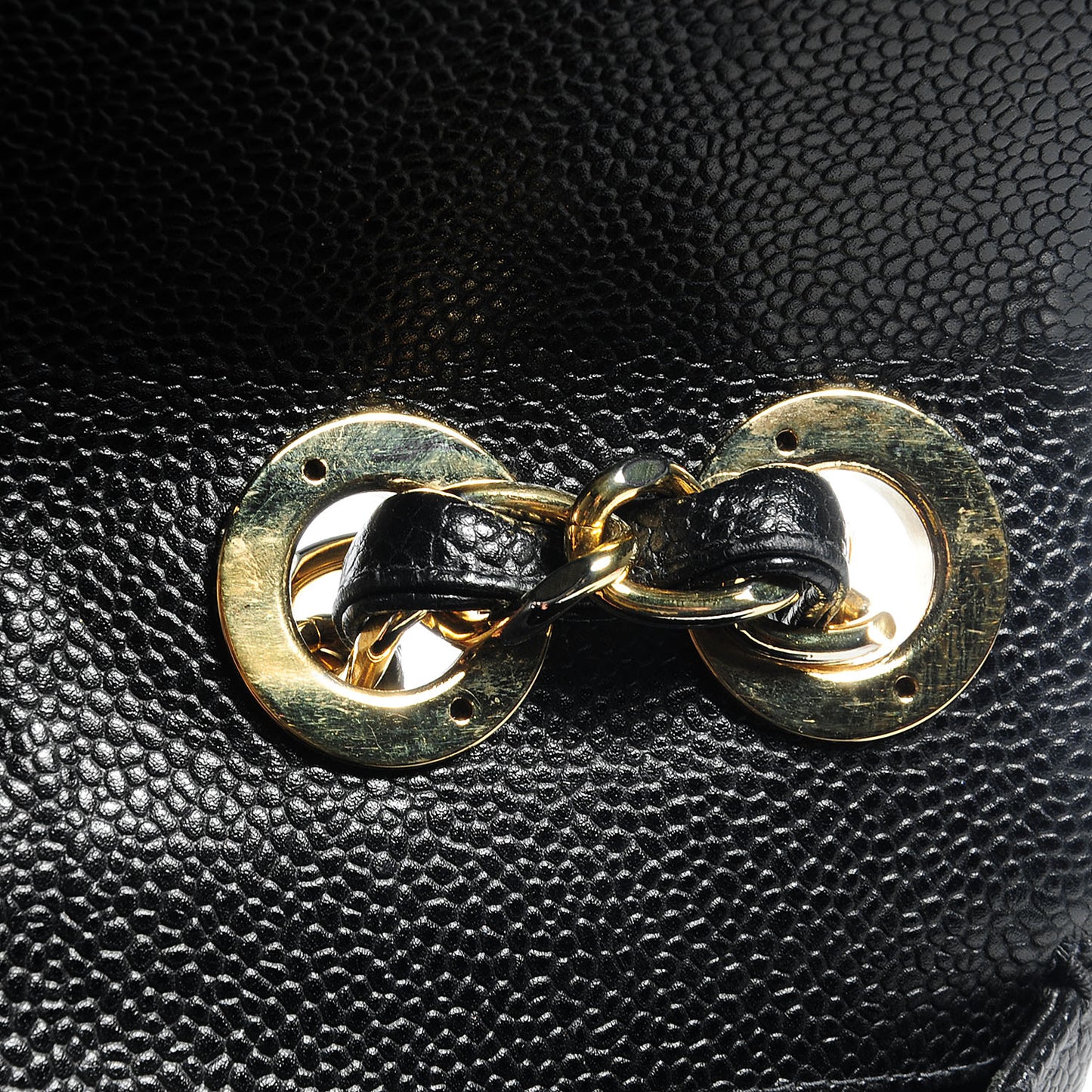 Caviar Jumbo Single Flap Black