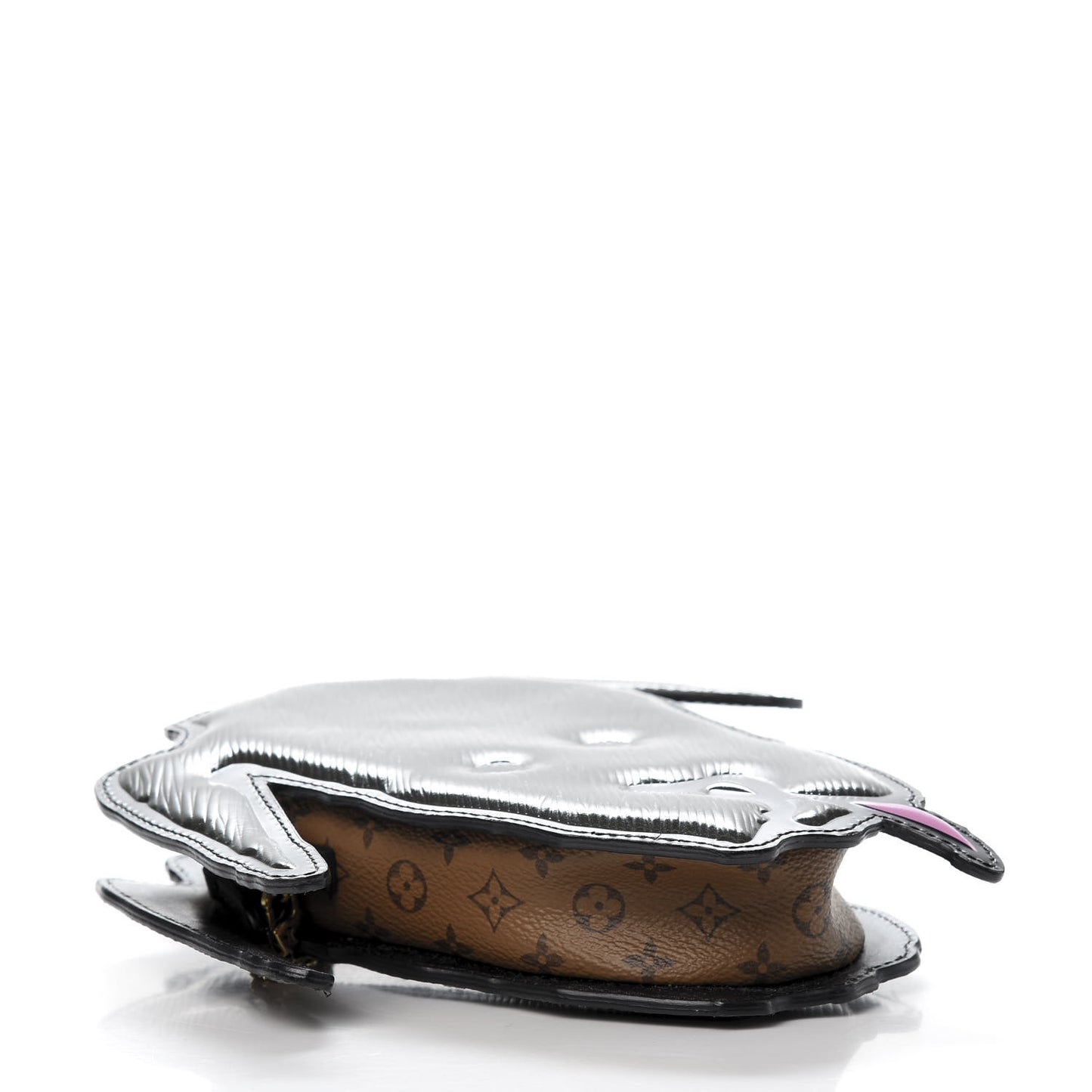 Epi Catogram Dog Face Clutch Black