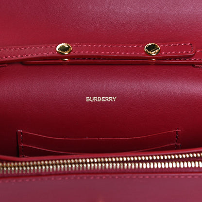 Burberry Calfskin Vintage Check Hayes Crossbody Parade Red 6 of 14