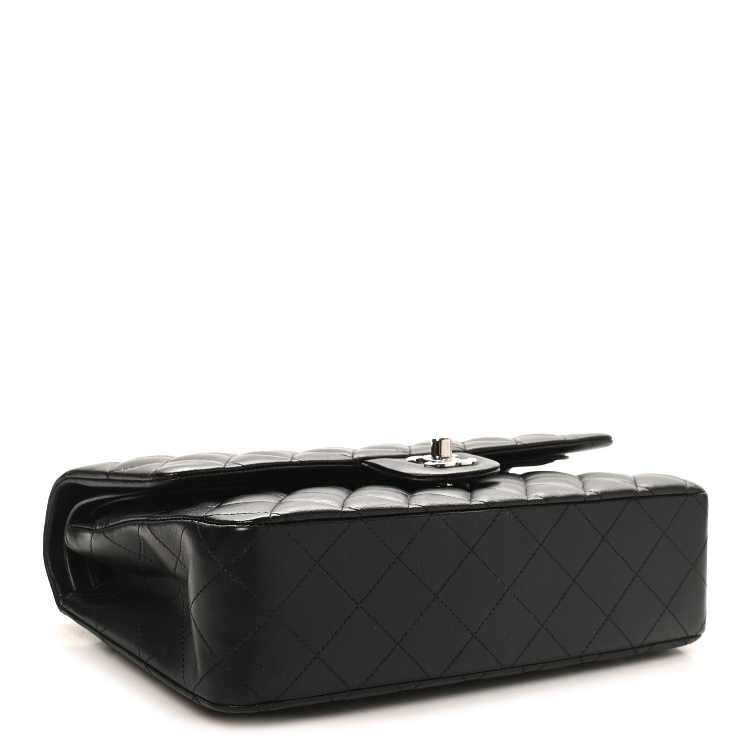 Chanel Lambskin Quilted Medium Double Flap Black 4 of 11