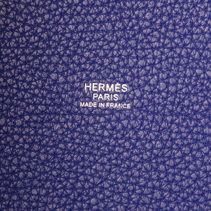 Hermes Taurillon Clemence Picotin Lock 22 MM Bleu Electrique 5 of 8