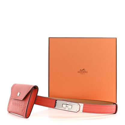 Hermes Epsom Quadrige Kelly Pocket 18 Belt Capucine 6 of 6