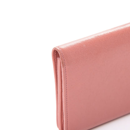 Balenciaga Agneau Classic Hardware Money Wallet Rose Azalee 10 of 13