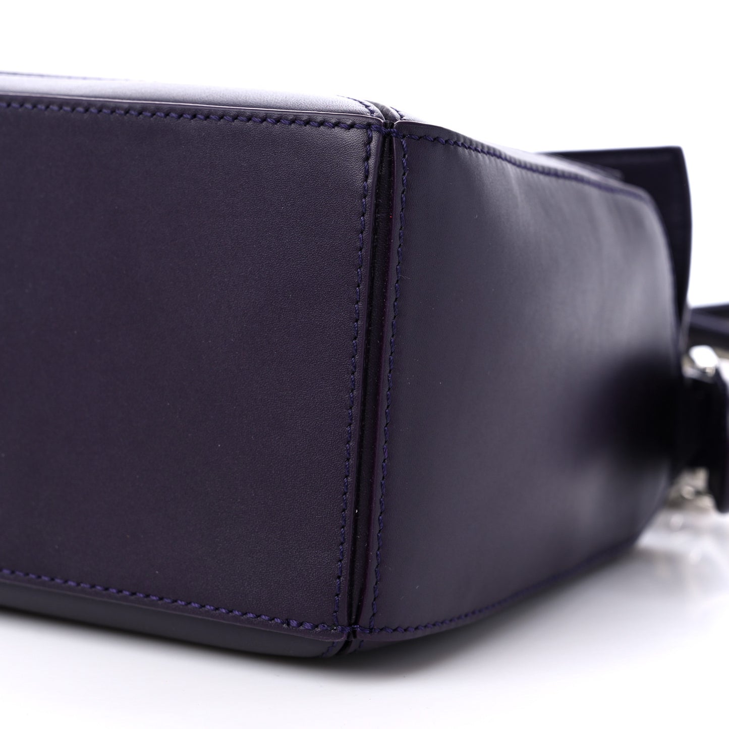 Satin Calfskin Small Puzzle Bag Deep Purple