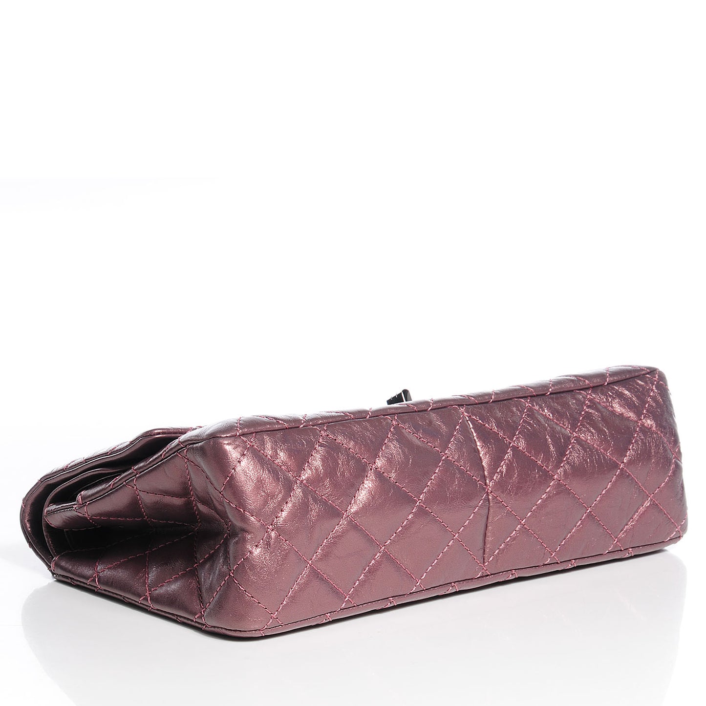 Calfskin 2.55 Reissue 226 Flap Metallic Rose Fonce