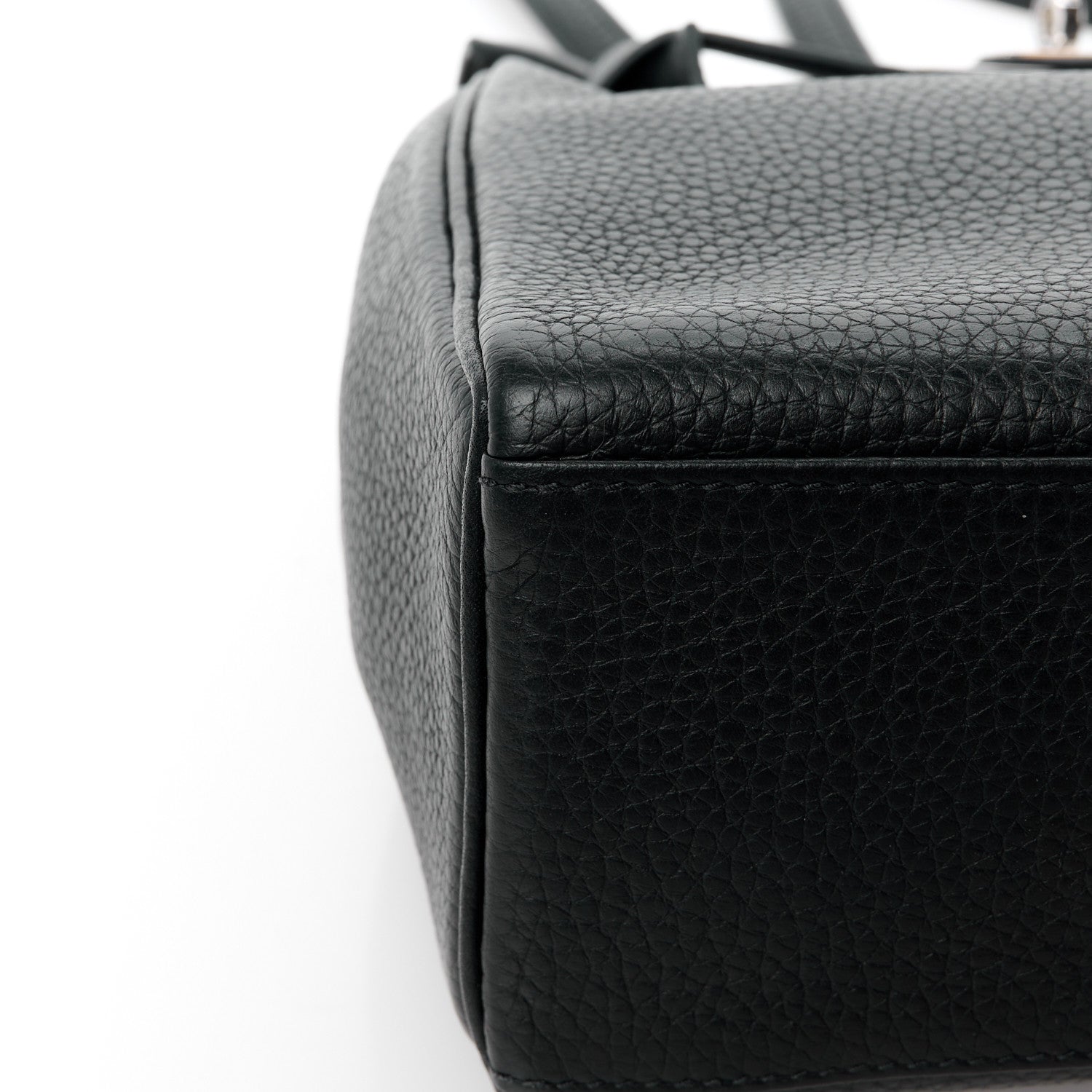 Hermes Taurillon Clemence Kelly Ado Backpack Black 12 of 17