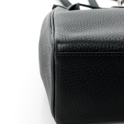 Hermes Taurillon Clemence Kelly Ado Backpack Black 12 of 17