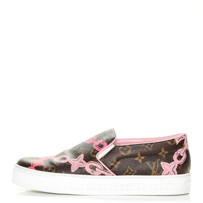 Louis Vuitton Monogram Bay Slip On Harbor Sneakers 41 Rose Ballerine Poppy 1 of 7