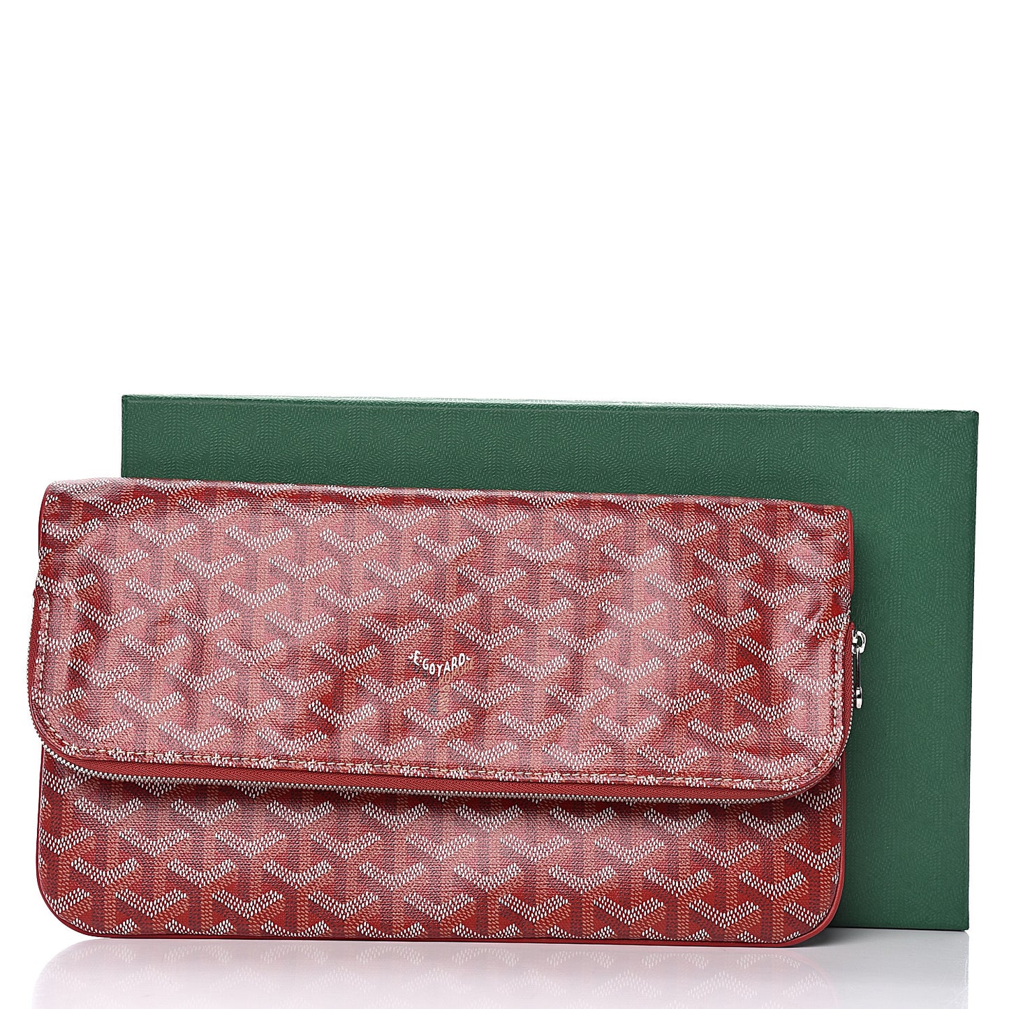 Goyardine Sainte Marie Soft Clutch Red