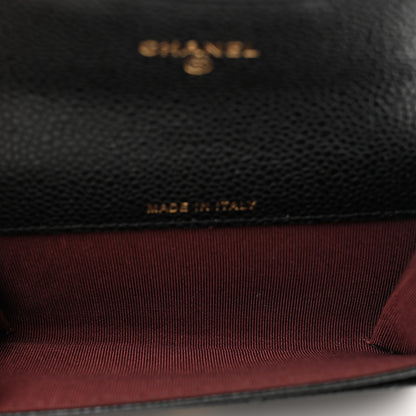 Chanel Caviar Quilted Flap Card Holder Black 5 of 8