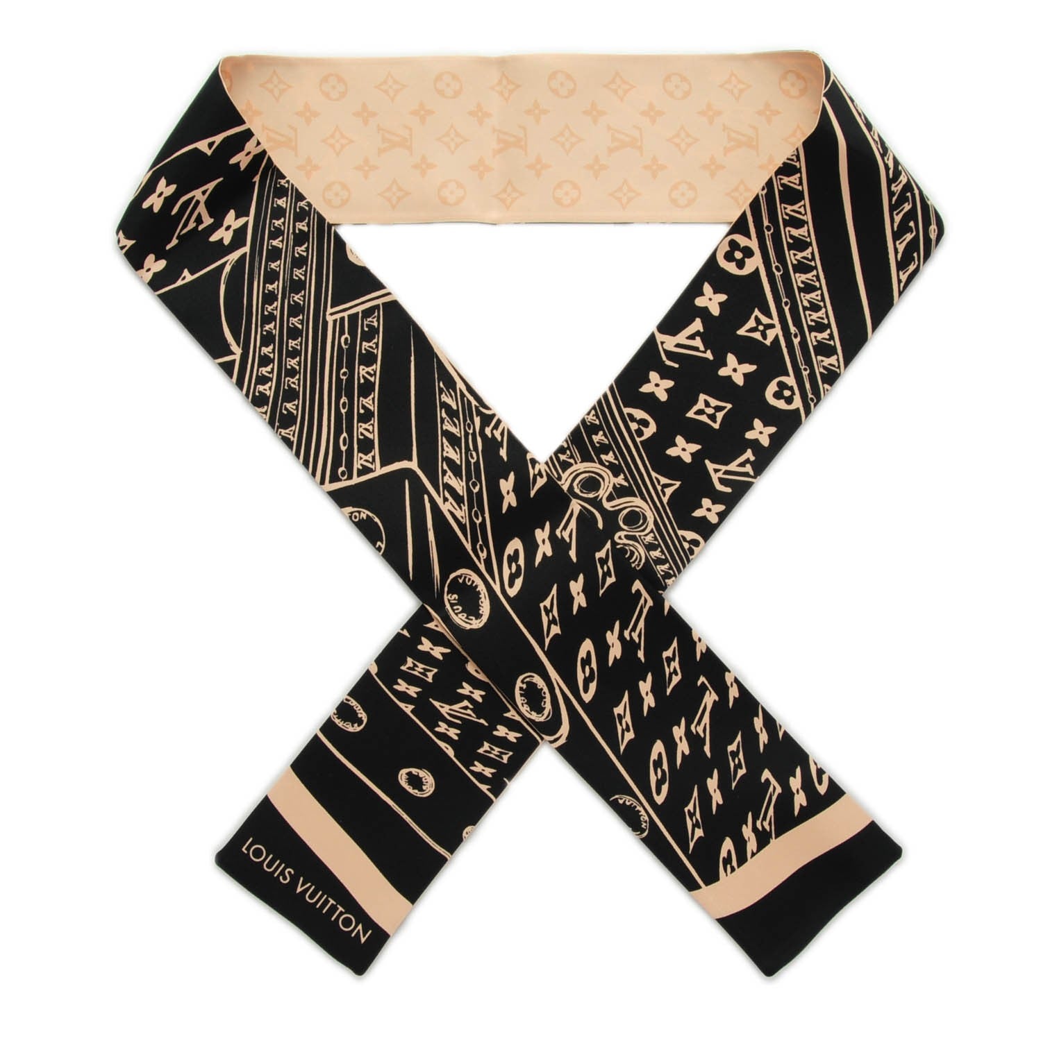 Louis Vuitton Silk Trunk It Bandeau Black 1 of 5
