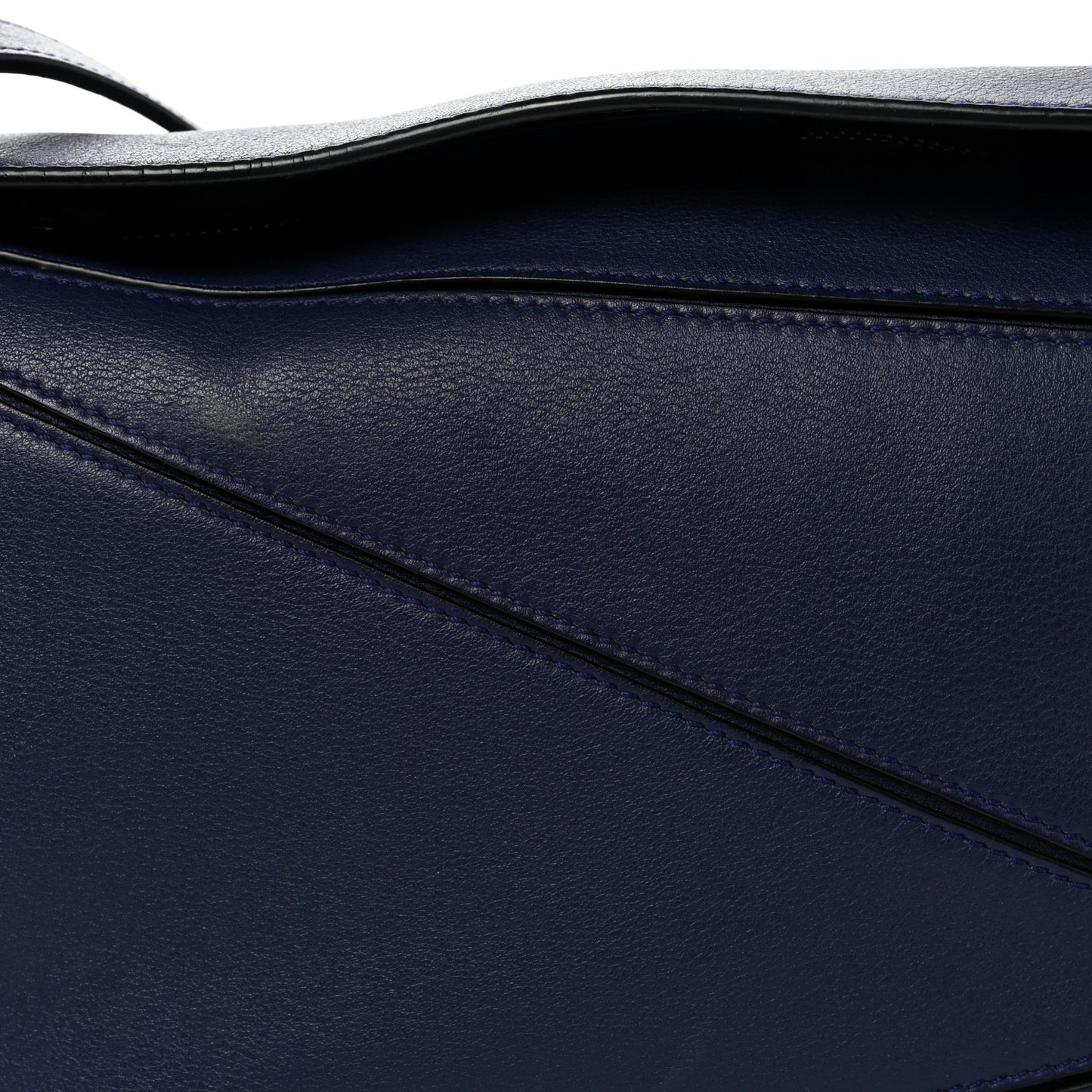 Calfskin Small Puzzle Bag Marine