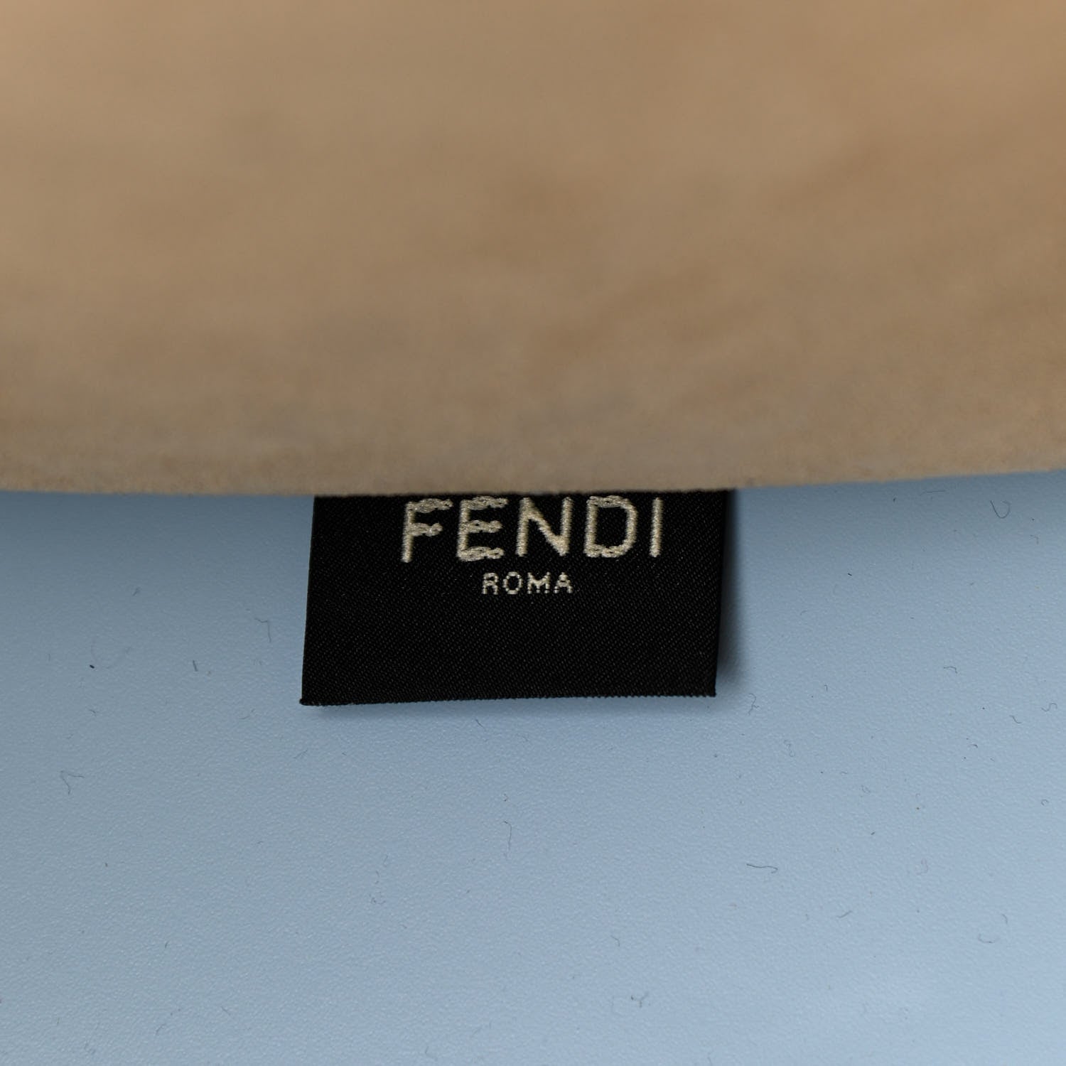 Fendi Vitello King Plexiglass Logo Embossed Medium Fendi Sunshine Shopper Tote Azzurro Baby 6 of 11