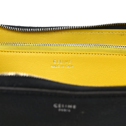 Celine Calfskin Large Zip Around Multifunction Wallet Black Citron 6 of 10