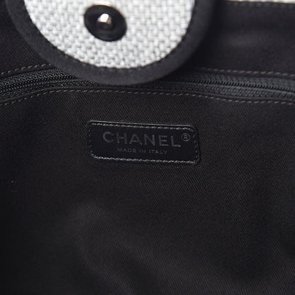 Chanel Canvas Medium Deauville Tote Grey 5 of 9