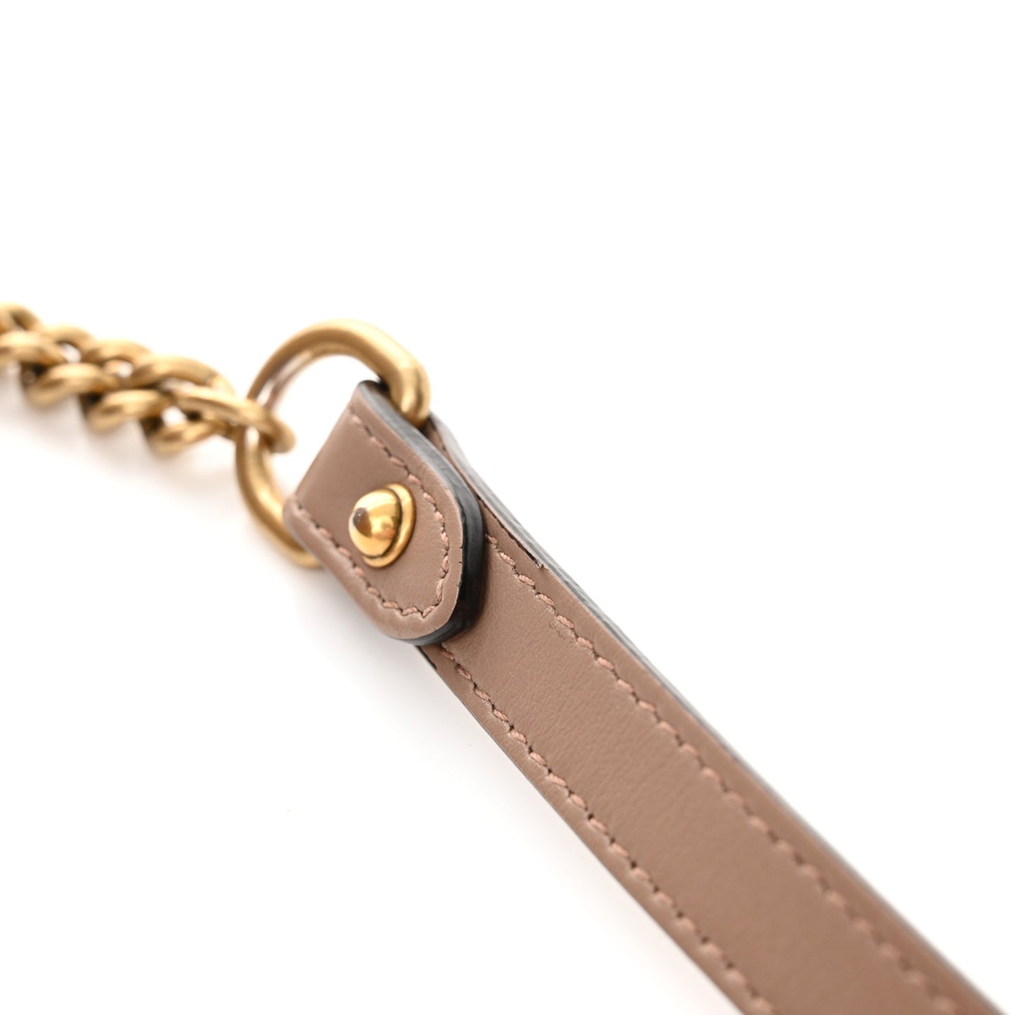 Calfskin Matelasse Mini GG Marmont Chain Shoulder Bag Porcelain Rose