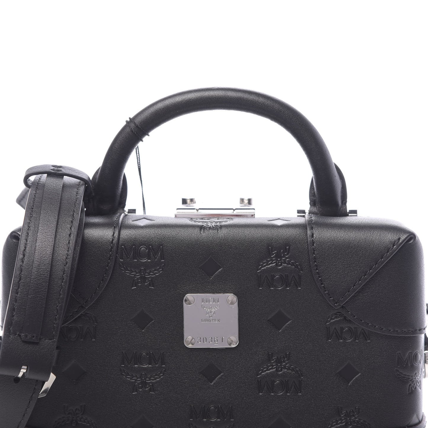 Calfskin Ottomar Monogram Small Berlin Crossbody Black