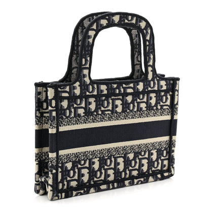 Christian Dior Oblique Mini Book Tote Blue Multicolor 3 of 11