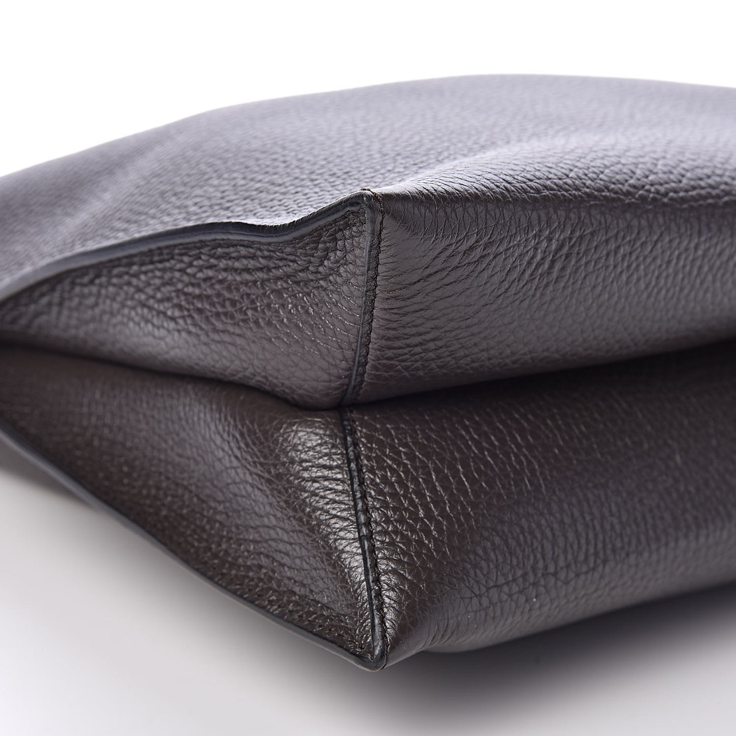Pebbled Calfskin Small Alix Padlock Zip Hobo Bag Dark Pearl