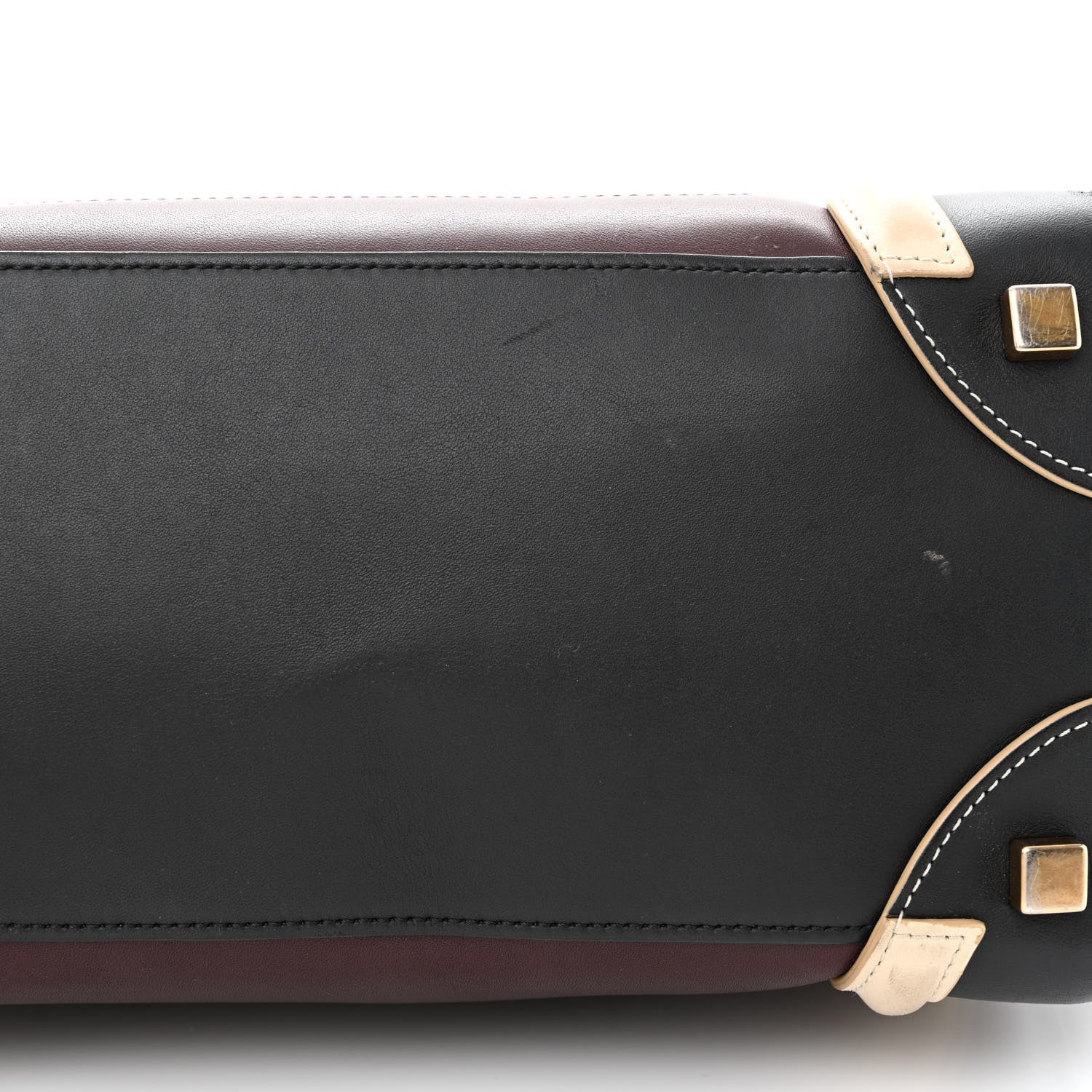 Celine Smooth Calfskin Micro Tri-Color Luggage Burgundy 19 of 23