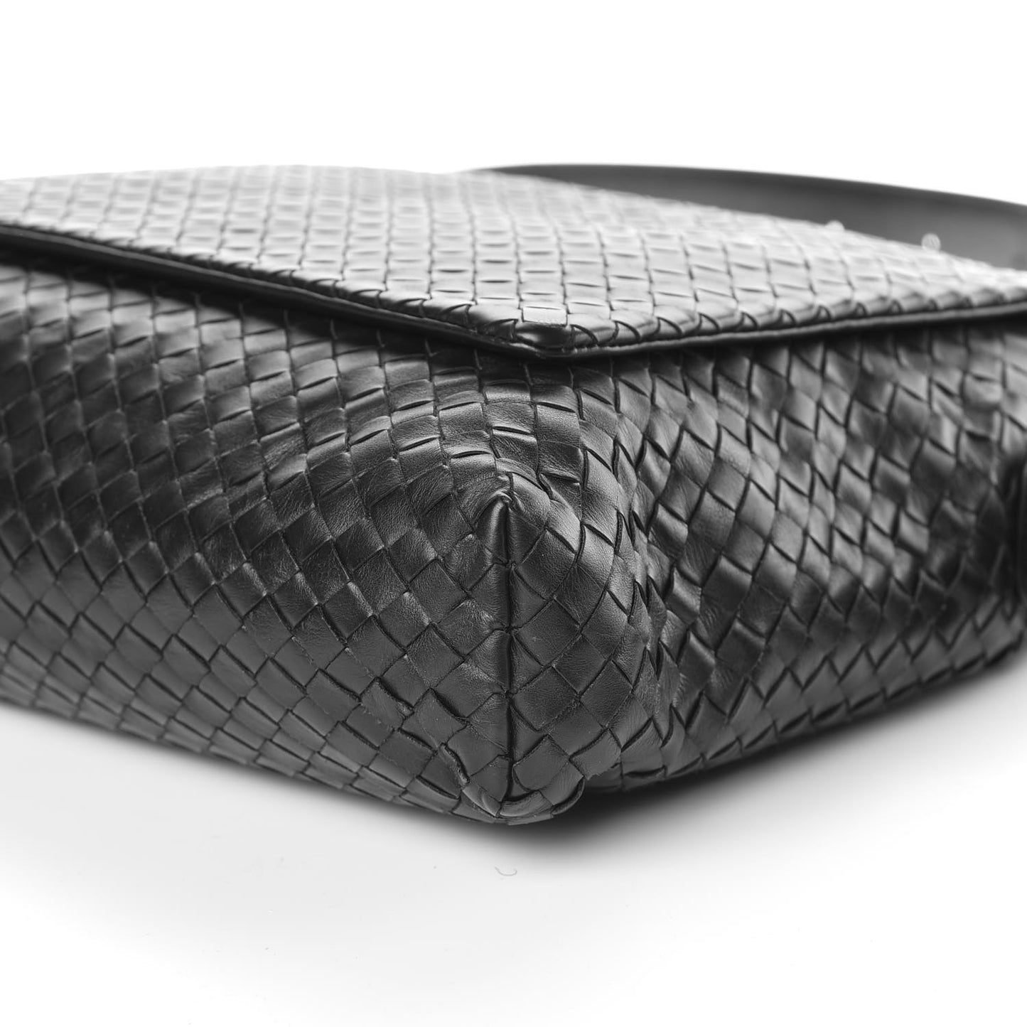 Nappa Intrecciato Messenger Bag Black