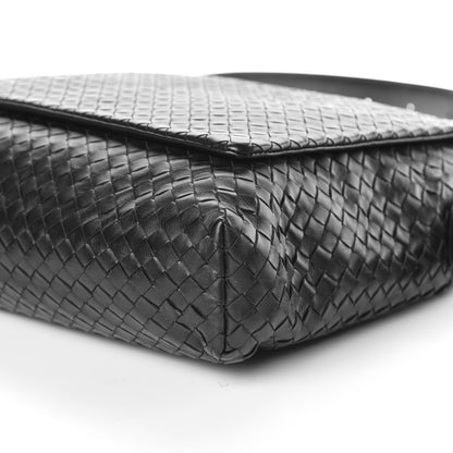 Bottega Veneta Nappa Intrecciato Messenger Bag Black 10 of 10