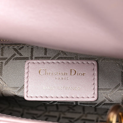 Christian Dior Metallic Lambskin Cannage Mini Lady Dior Lotus 5 of 10