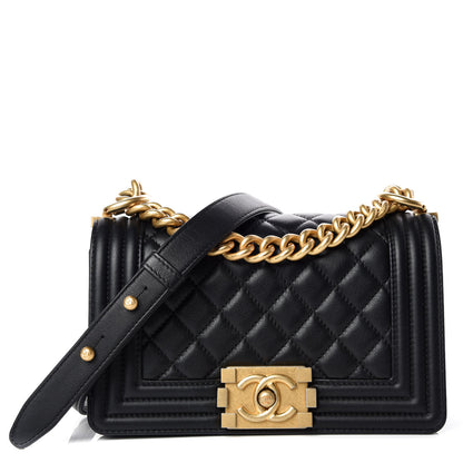 Chanel Calfskin Quilted Small Boy Flap Black 1 of 10