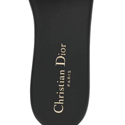 Christian Dior Canvas Embroidered Dway Mules Slide Sandals 36.5 Deep Blue 7 of 12
