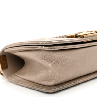 Chanel Metallic Lambskin Small Scaled Boy Flap Gold 9 of 10