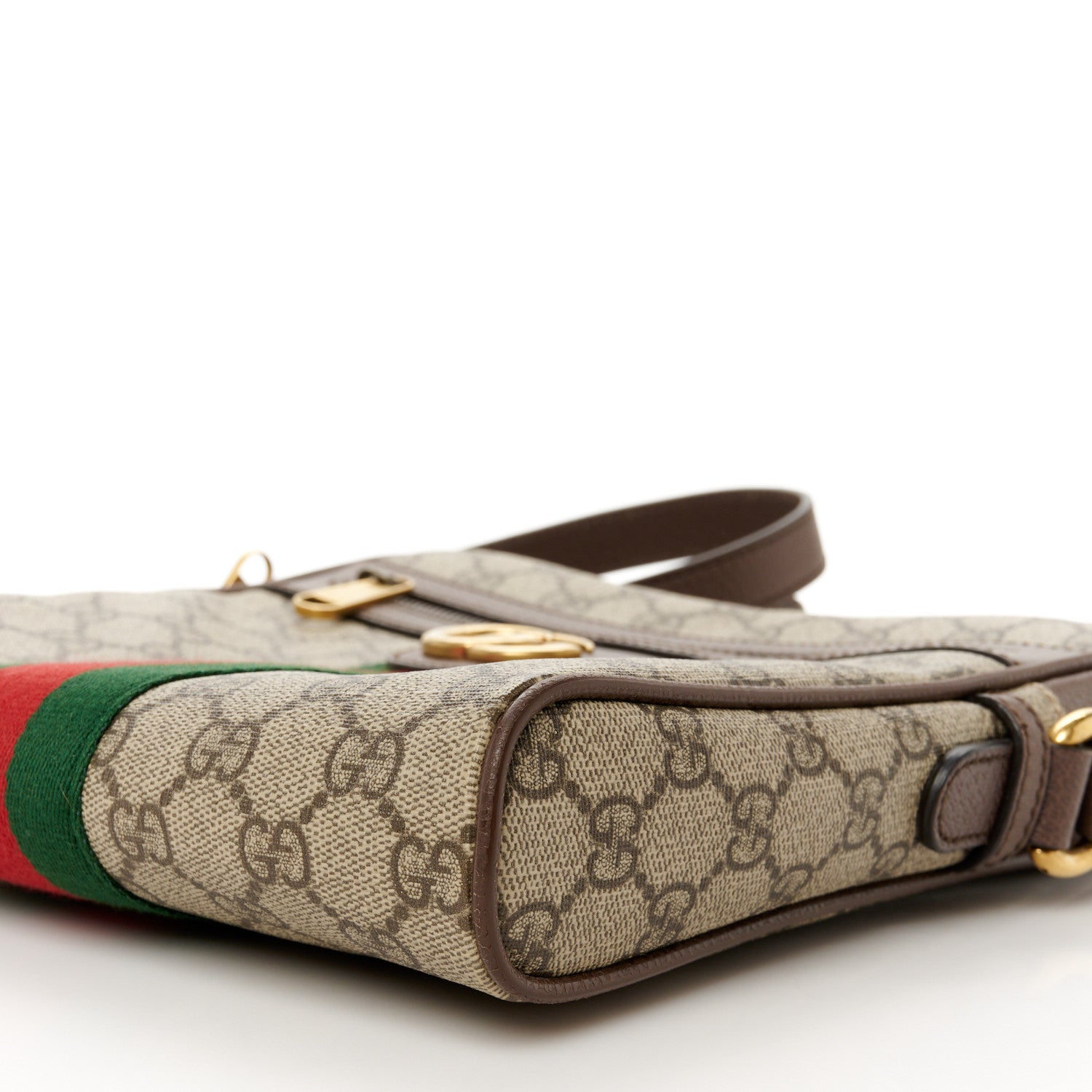 Gucci GG Supreme Monogram Web Small Ophidia Messenger Bag Brown 11 of 11