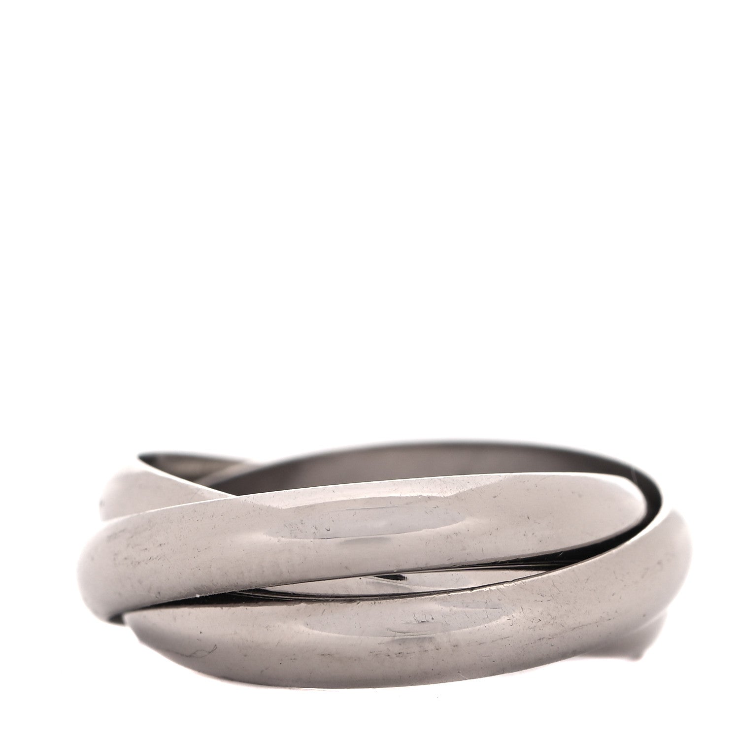 Cartier 18K White Gold Classic Trinity Ring 57 8 3 of 4