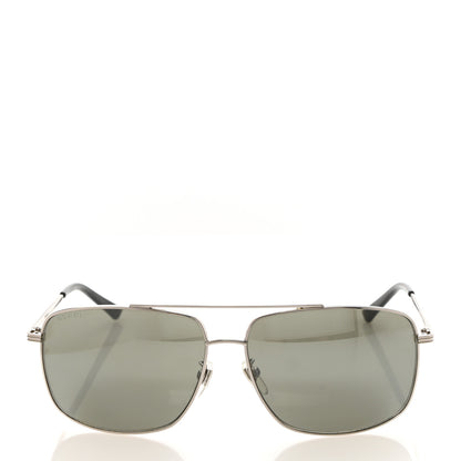 Gucci Aviator Sunglasses GG0836SK Silver 2 of 8