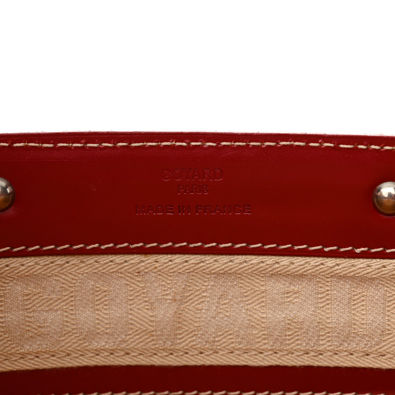 Goyard Goyardine Jersey PM Bag Red 6 of 15