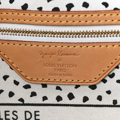 Louis Vuitton Monogram Kusama Waves Neverfull MM White 7 of 9