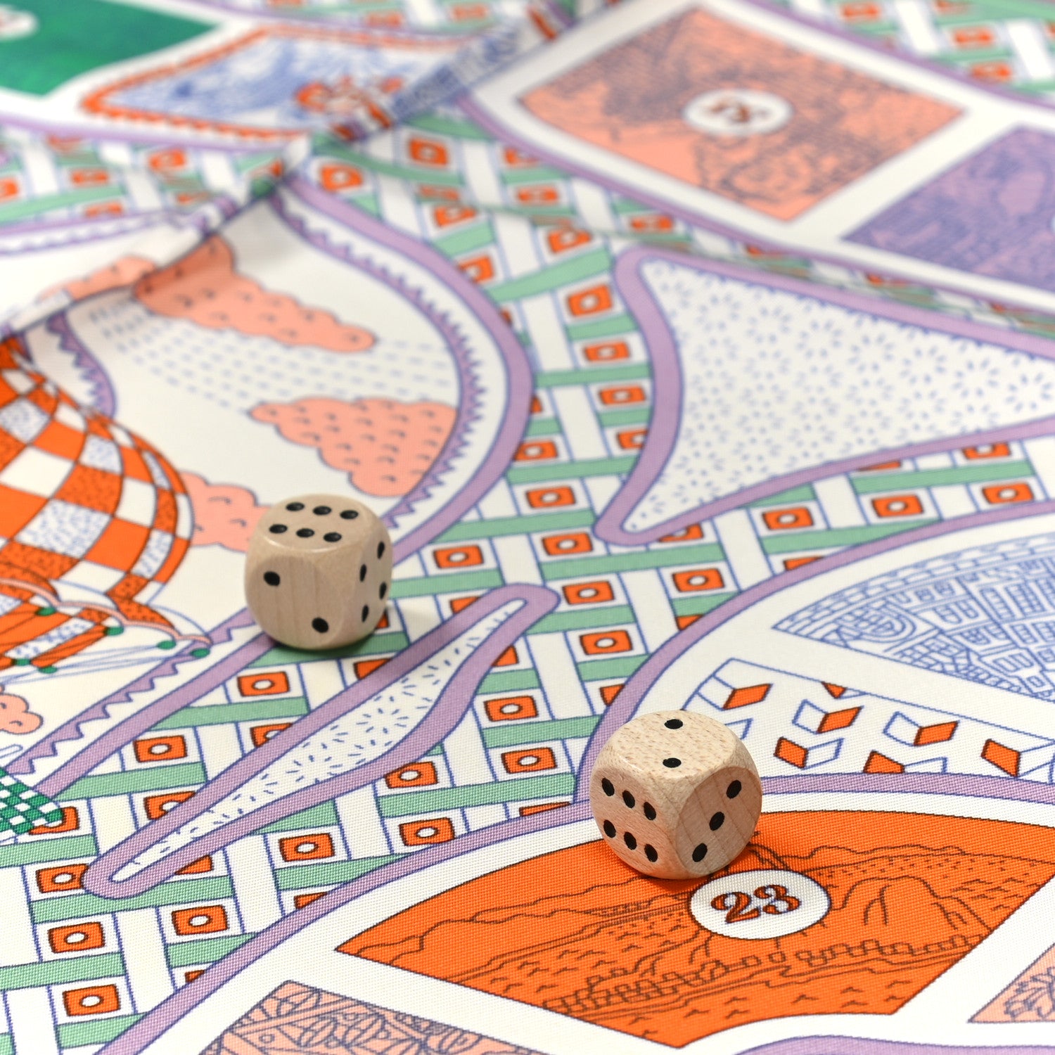 Hermes Silk Le Tour Du Monde En 63 Cases Scarf 90 9 of 12