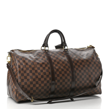 Louis Vuitton Damier Ebene Keepall Bandouliere 55 3 of 9