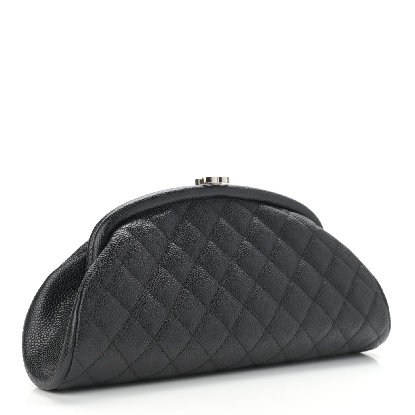 Caviar Quilted Timeless Clutch Black