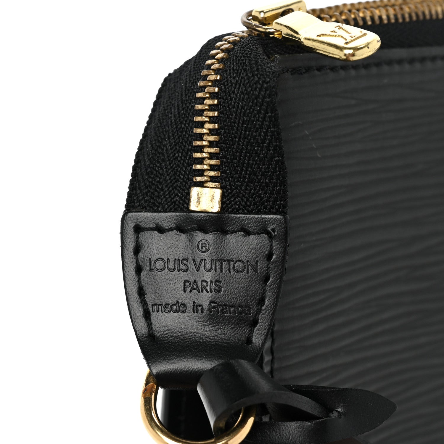 Louis Vuitton Epi Pochette Accessories 24 Black 6 of 9