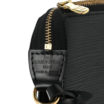 Louis Vuitton Epi Pochette Accessories 24 Black 6 of 9