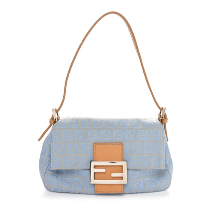 Fendi Zucchino Mini Mama Baguette Blue 1 of 9