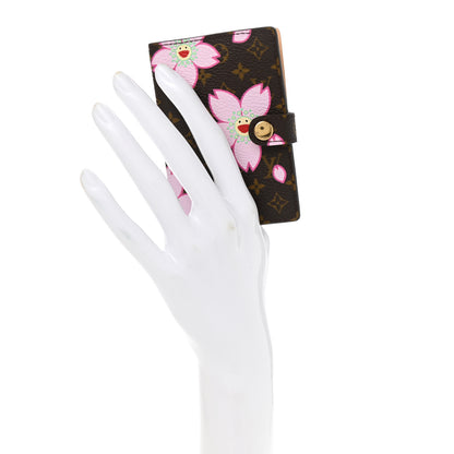 Louis Vuitton Monogram Cherry Blossom Carnet de Bal Mini Agenda Cover Brown 2 of 6