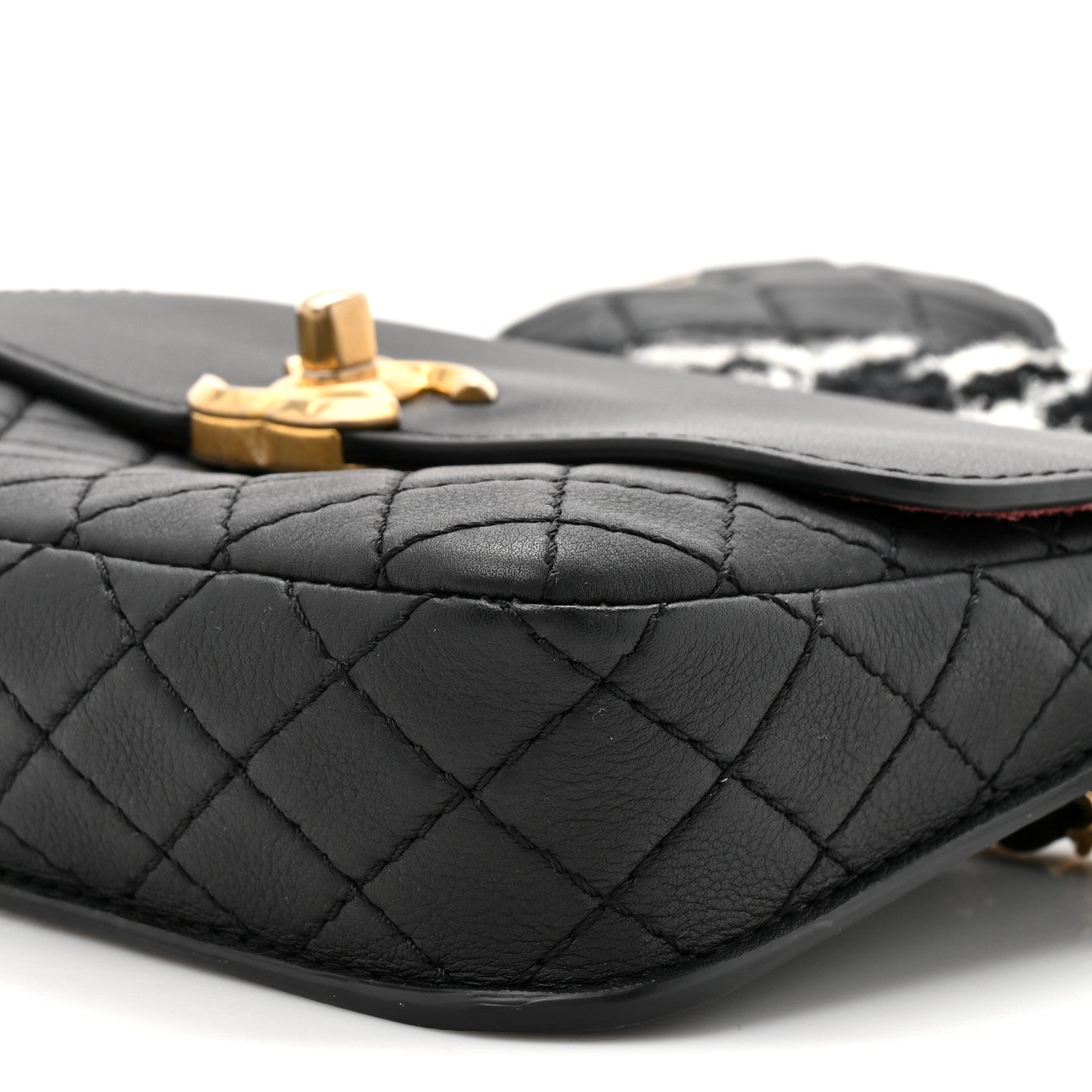 Chanel Calfskin Quilted Multi Pouching Flap And Coin Purse Black 9 of 10