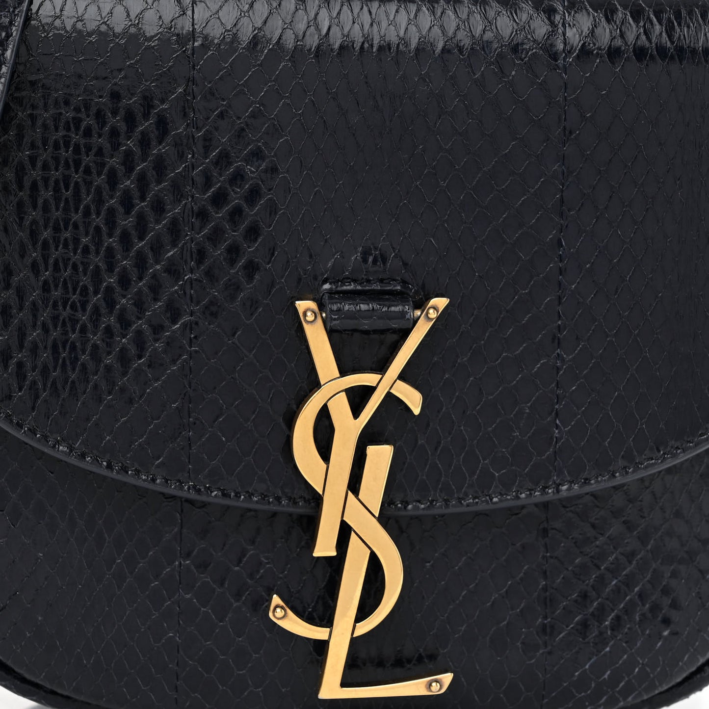 Snakeskin Small Kaia Satchel Navy