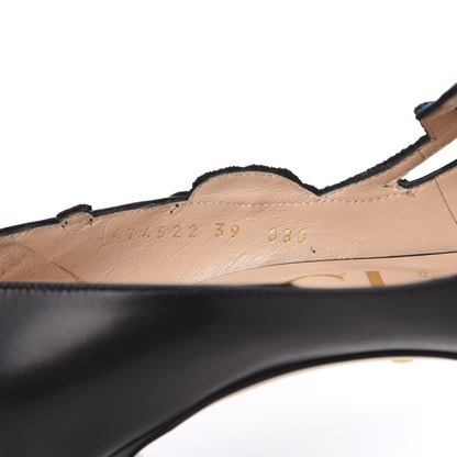 Gucci Calfskin Ophelia High Heel Pumps 39 Black 9 of 10